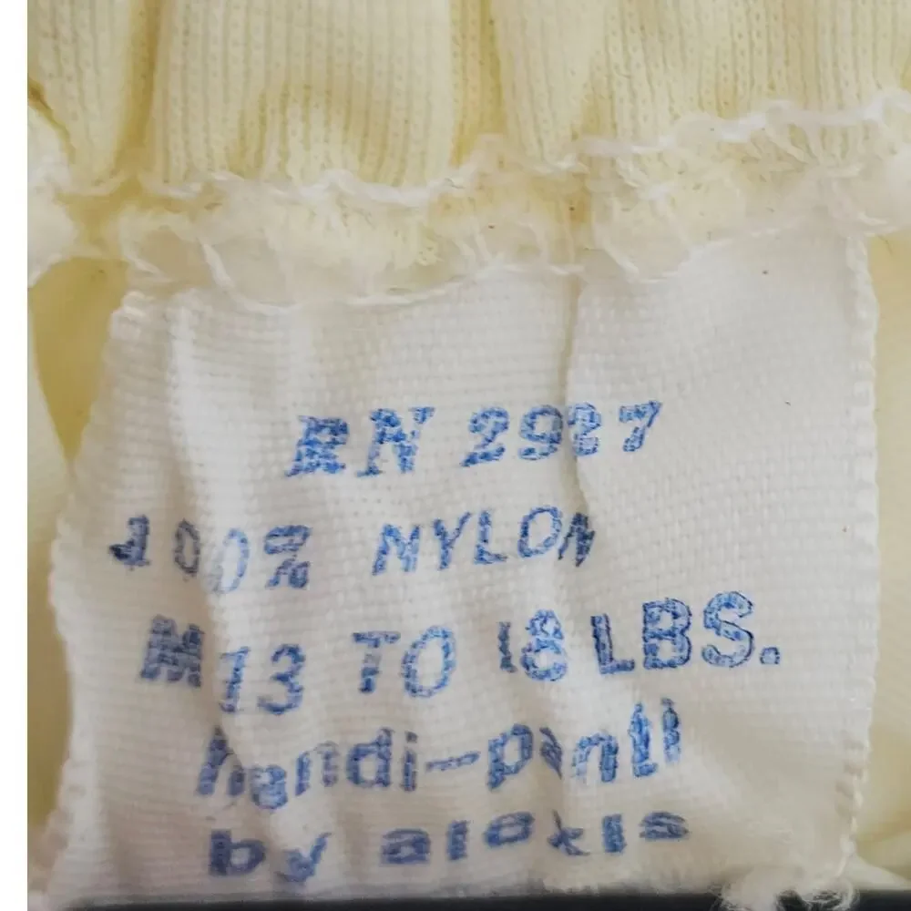 Vintage Handi-panti Alexis Yellow ruffle lace diaper cover bloomer snap 13-18 lb